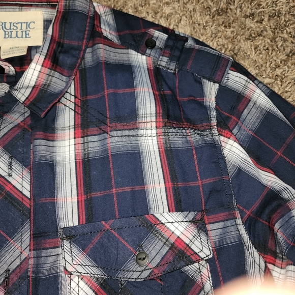 Rustic Blue button down - Picture 4 of 5